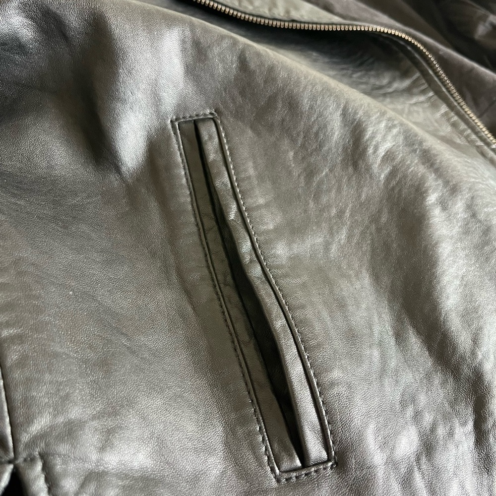 HOBO Black Genuine Leather Moto Jacket - Picture 7 of 9